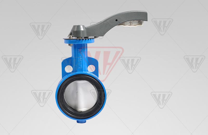 Aluminum pinless handle butterfly valve